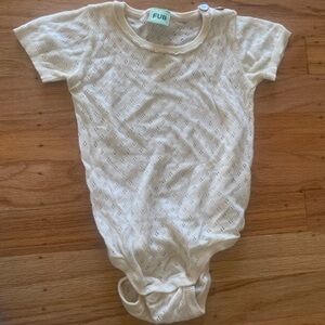 Petit Bateau Cream Kids One Piece 0-3 months